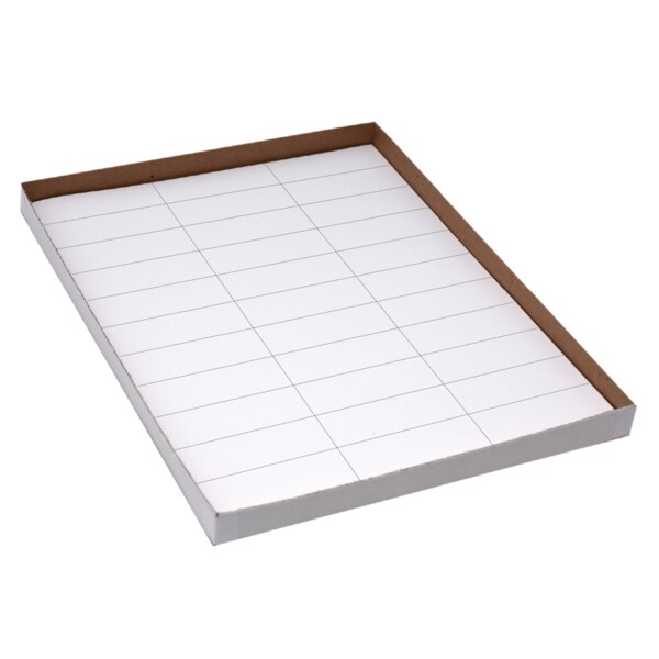 1" x 2-13/16" Laser Sheet Labels White
